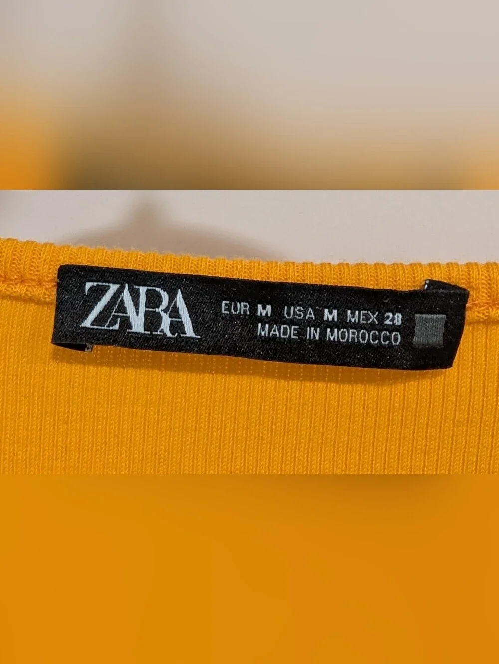 Zara Bright Yellow Puff Sleeve Casual Dress Size M - Picture 4 of 5